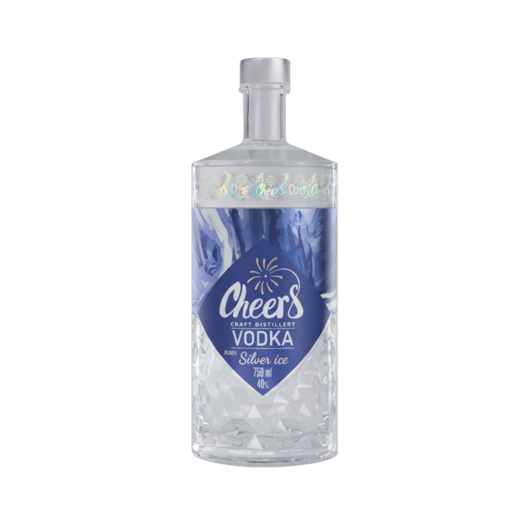 Cheers Craft Vodka Silver Ice 750ml Vietnamese craft vodka bottle