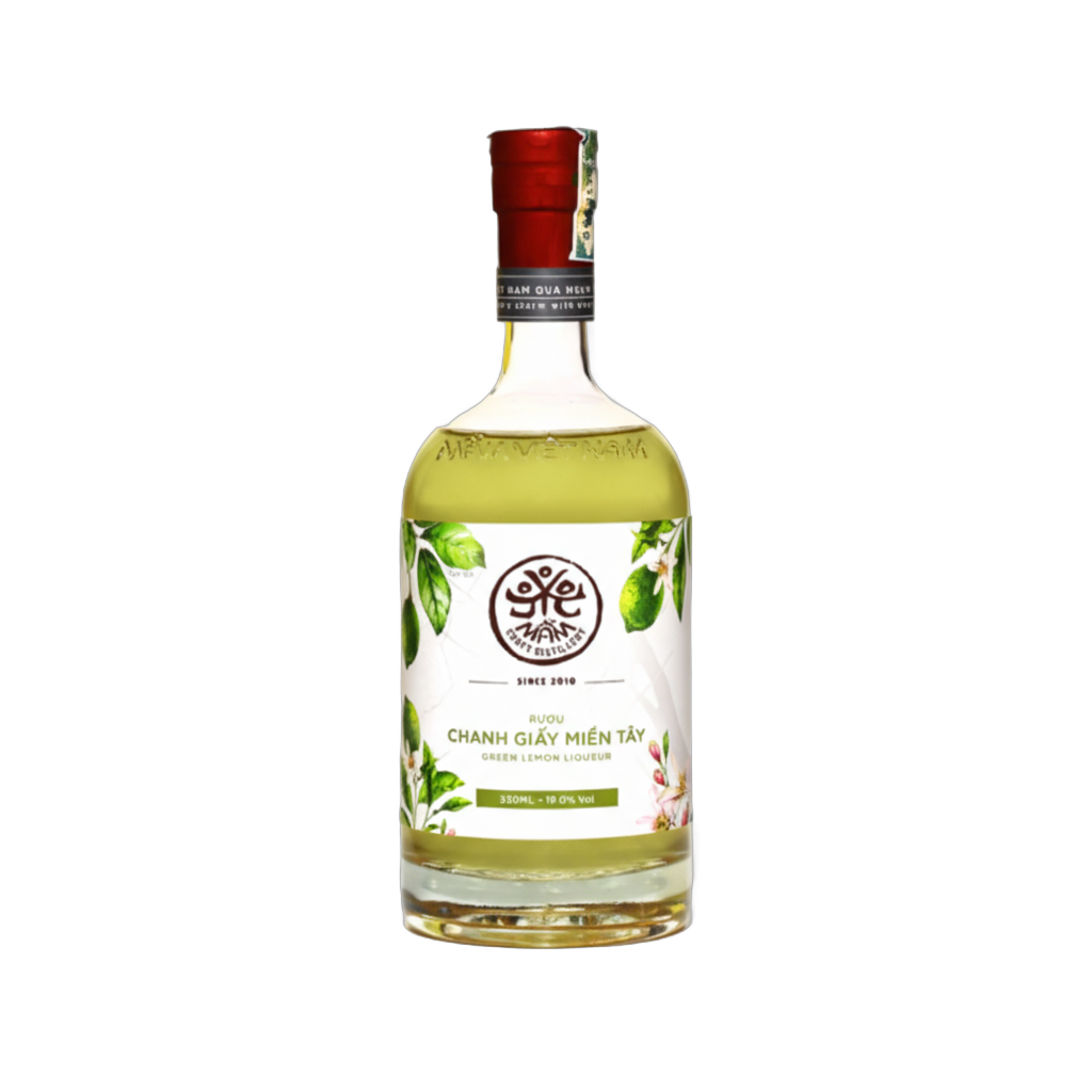 Linh Mầm Green Lemon Wine 530ml bottle