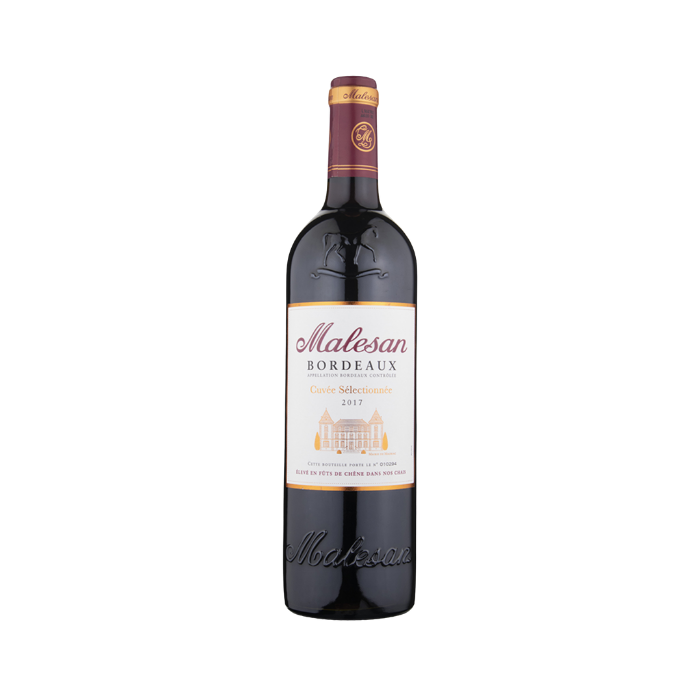 Malesan Bordeaux Sustainable Farming Cabernet Sauvignon Merlot 750ml bottle