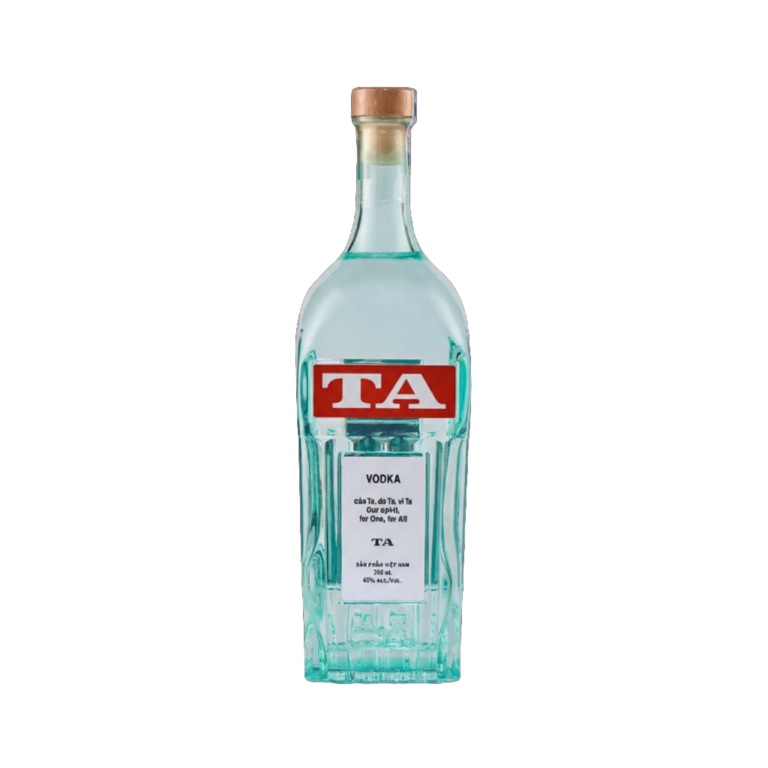 TA Craft Vodka 700ml premium Vietnamese craft vodka bottle