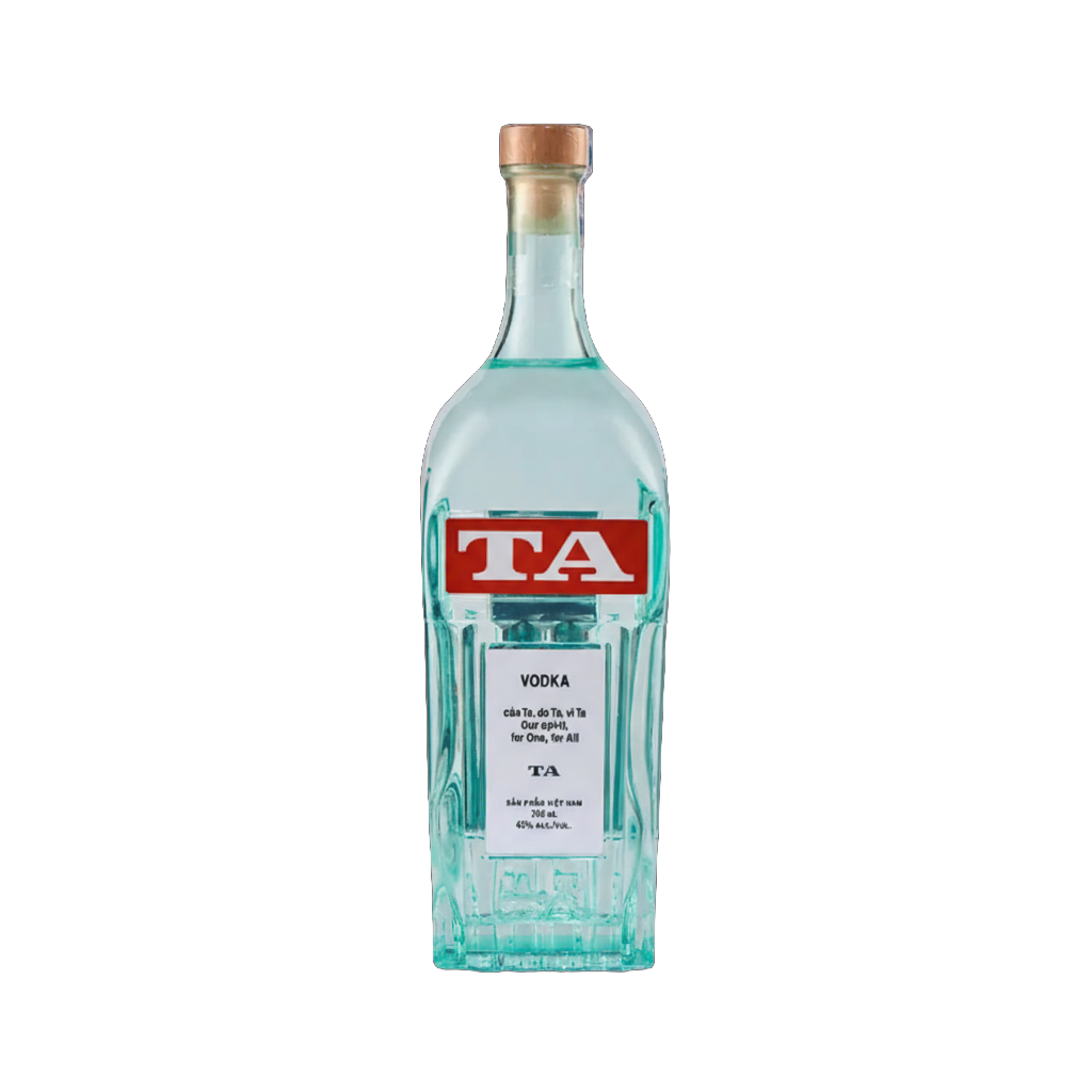 TA Craft Vodka 700ml premium Vietnamese craft vodka bottle