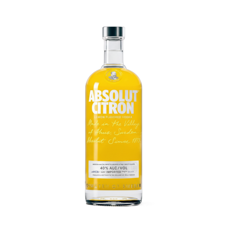 Image Alt Text Absolut Citron 700ml Swedish lemon flavoured vodka bottle