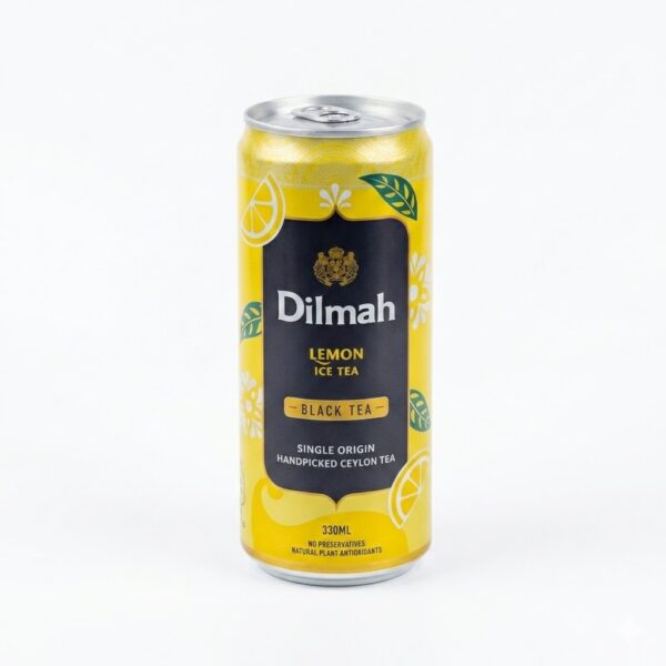 Dilmah Black Tea Lemon 330ml bottle