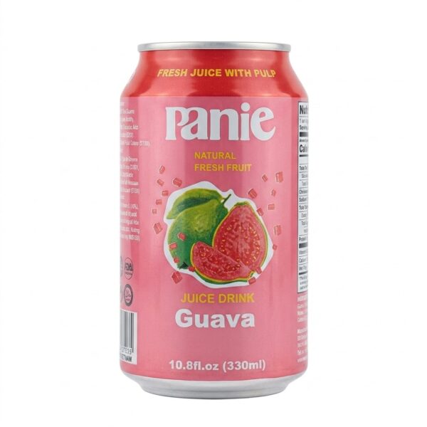 Panie Guava Juice Drink 330ml bottle with fruit pulp