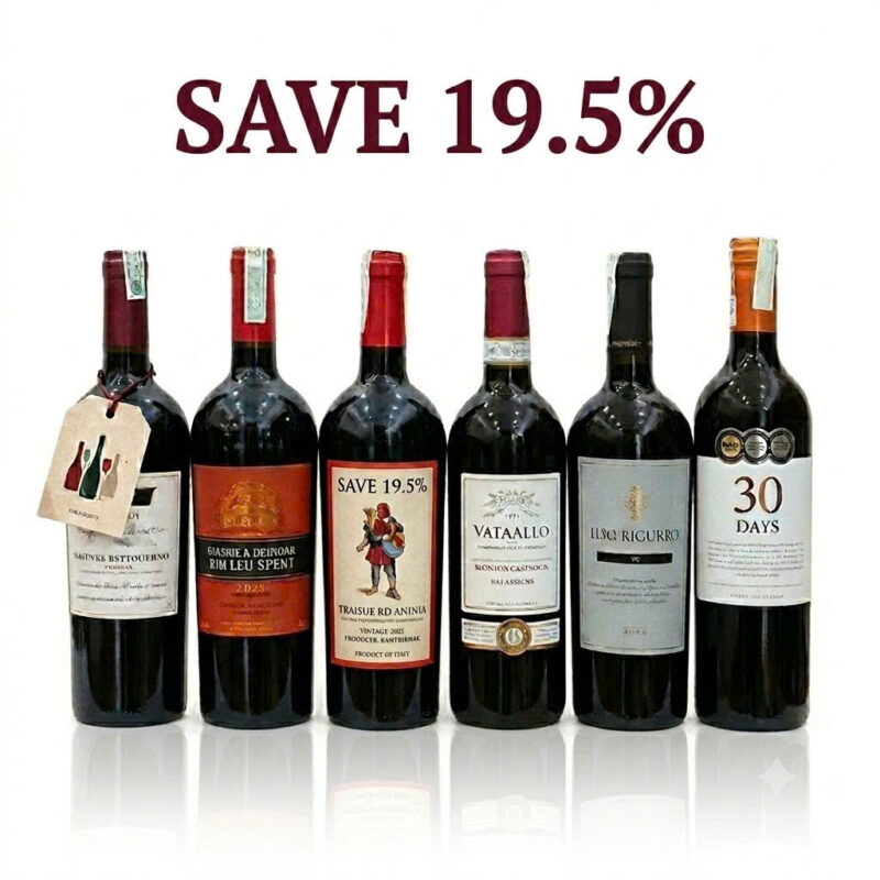 Value Reds Only Bundle with six international red wines